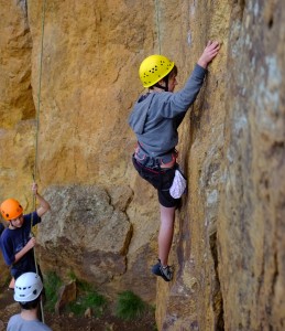 Outdoor climbing activity